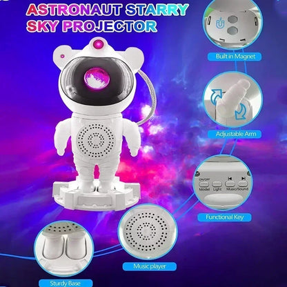 Astronaut Star Galaxy Projector Space Night Light - Transform Your Space into a Starry Galaxy