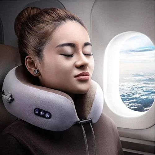 Emaxusa Travel Pillows For Sleeping Airplane, Neck Massager Soft Comfortabler Car Home