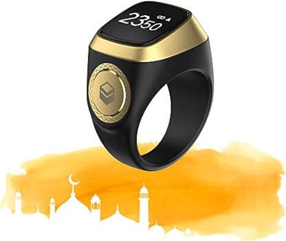 Smart Tasbih Zikr Ring- Muslim Prayer- Prayer timing reminder- OLED display