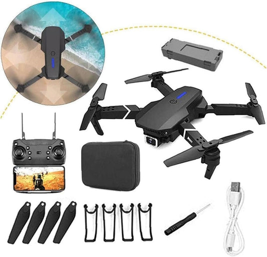 E88 Pro Drone with 4K HD ð®Dual Camera/WiFi FPV, Foldable(Get Discount 10 AED For Todayð®)