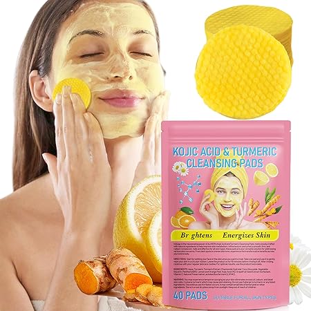 Turmeric & Kojic Cleansing Pads for Face