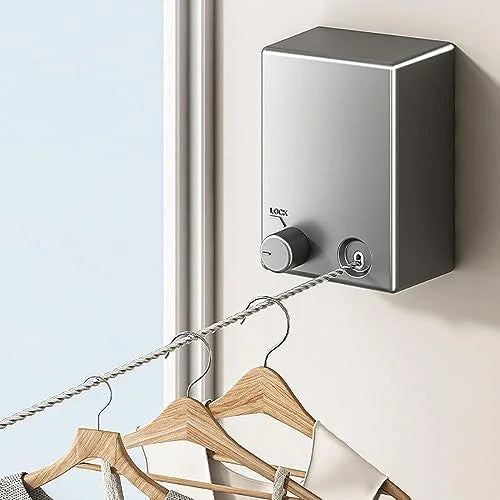 Stainless Steel Wall Hanging Retractable Clothesline Hotel