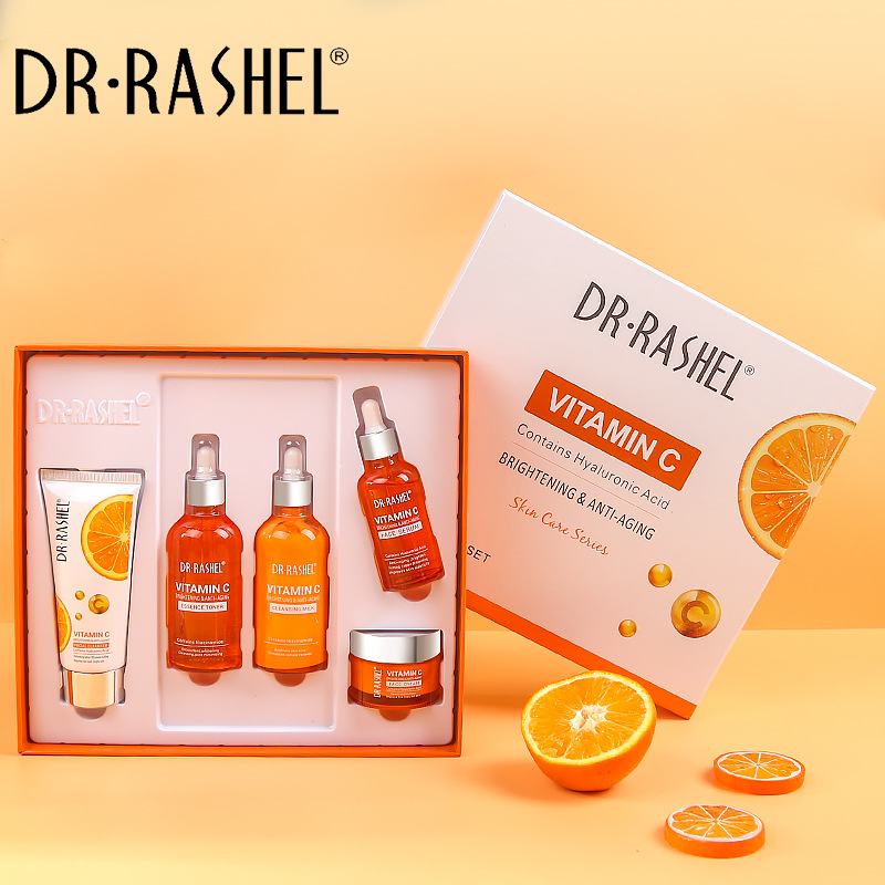 Dr Rashel Vitamin C Series Kit | 5-in-1 Complete Skincare Set for Radiant, Youthful Skin