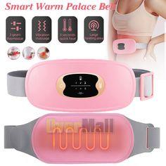 Electric Period Cramp Massager Vibrating Heating Belt - Portable & Rechargeable